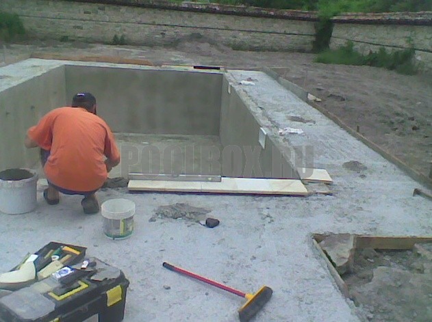 Строительство бассейна 6,5 х 3,0 м. с отделкой из мозаики, МО, Чеховский район